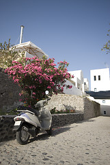 Image showing street scene greek islands