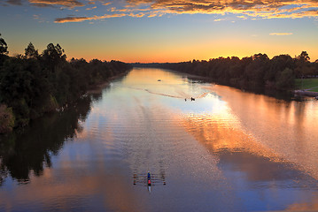 Image showing Sunrise Nepean River Penrith