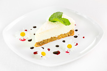 Image showing Cheesecake dessert.