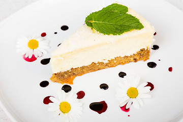 Image showing Cheesecake dessert.