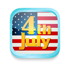 Image showing July 4th button
