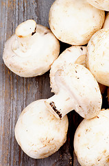 Image showing Big Raw Champignons