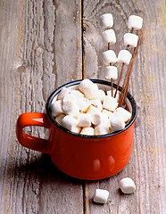 Image showing Hot Chocolate with Marshmallows