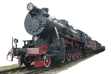 Image showing Vintage steam train