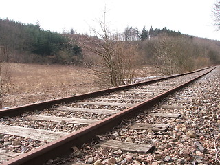 Image showing Abandoned railtrack