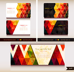 Image showing Corporate Identity. Vector templates. Geometric pattern.