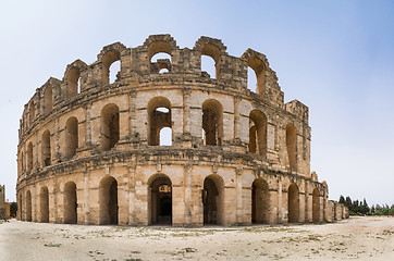 Image showing Roman amphitheater in El Djem