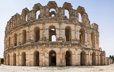 Image showing Roman biggest amphitheater in El Djem