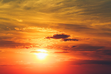 Image showing Sun, sunset, sunrise