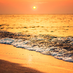 Image showing Sand Beach And Wave