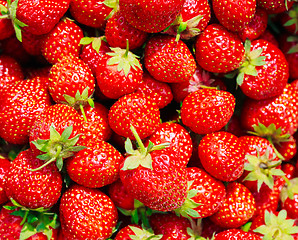 Image showing Strawberry. Strawberries. Organic Berries Background