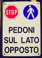 Image showing Retro look Sign picture