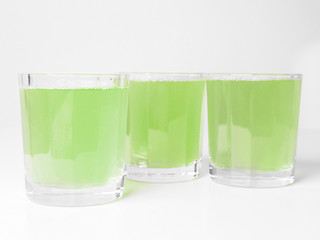 Image showing Green apple juice