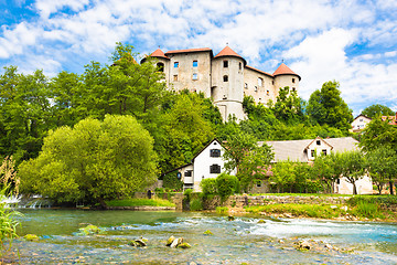 Image showing Zuzemberk Castle, Slovenian tourist destination.