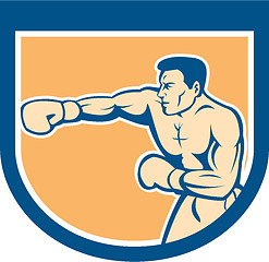 Image showing Boxer Boxing Punching Shield Cartoon