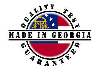 Image showing Quality test guaranteed stamp 