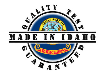 Image showing Quality test guaranteed stamp 