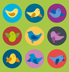 Image showing Vector Card With Birds