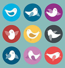 Image showing Vector Card With Birds