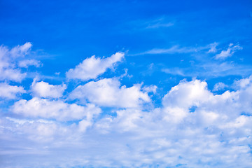 Image showing blue sky with clouds 