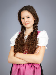 Image showing traditional bavarian girl