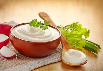 Image showing bowl of cream