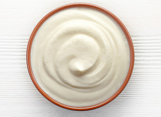 Image showing bowl of cream