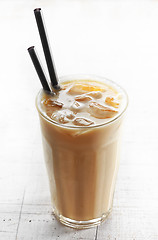 Image showing Iced coffee with milk