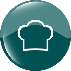 Image showing Chef hat sign icon. Cooking symbol. Cooks hat