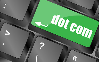 Image showing dot com button on computer keyboard key