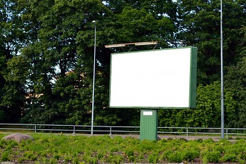 Image showing blank advertising billboard