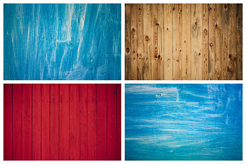 Image showing The Grunge Wood Texture With Natural Patterns.