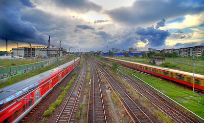 Image showing Berlin Railway Tracks