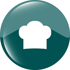 Image showing Chef hat sign icon. Cooking symbol. Cooks hat