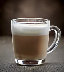 Image showing cup of coffee with milk