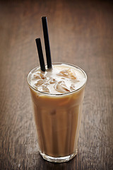 Image showing iced coffee with milk
