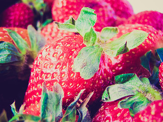 Image showing Retro look Strawberry