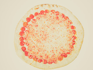 Image showing Retro look Pizza Margherita