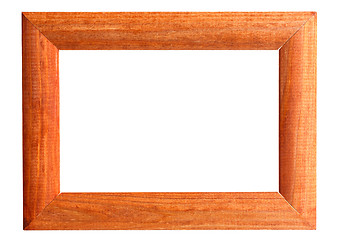 Image showing Vintage Photo Frame Isolated On White Background