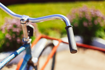 Image showing Vintage bicycle detail close up