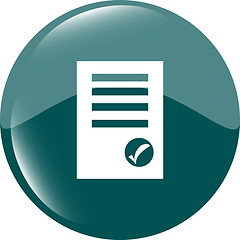 Image showing Edit document sign icon. Edit content button. Modern UI website button