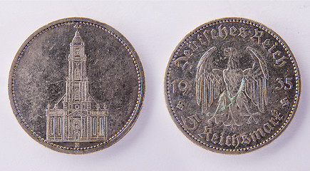 Image showing German coin 5 Reichsmark 1935