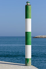 Image showing Pole on the pier