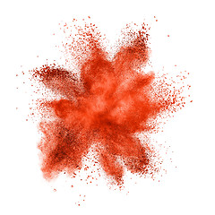 Image showing Color powder explosion isolated on white