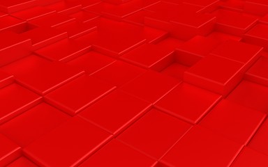Image showing Abstract red carpeting urban background