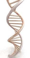 Image showing DNA structure model on white 