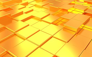 Image showing Abstract metall gold background 