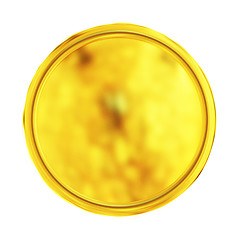 Image showing Golden Web button isolated on white background