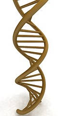 Image showing DNA structure model on white 