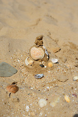 Image showing Pyramid of sand